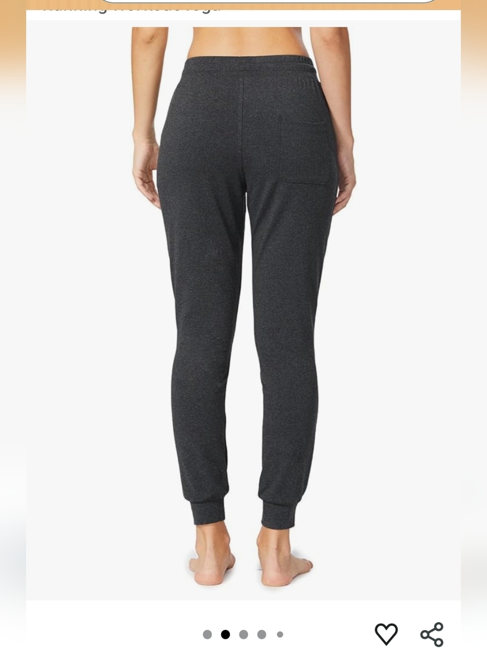 Baleaf Women's Dark Charcoal Drawstring Joggers 2 For The Price Of One - Picture 2 of 8